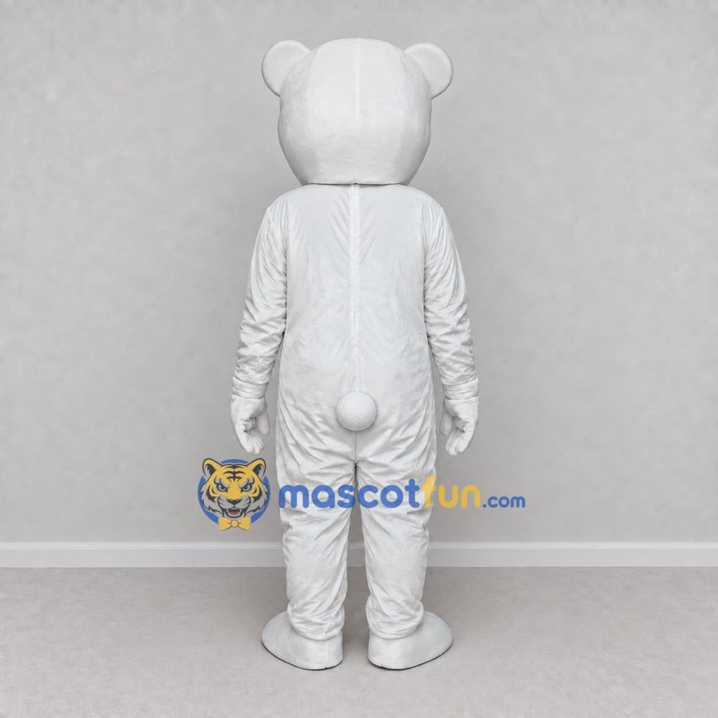 Custom White Polar Bear Mascot Costume Adult Full Body Suit for Winter Events Custom White Polar Bear Mascot Costume Adult Full Body Suit for Winter Events