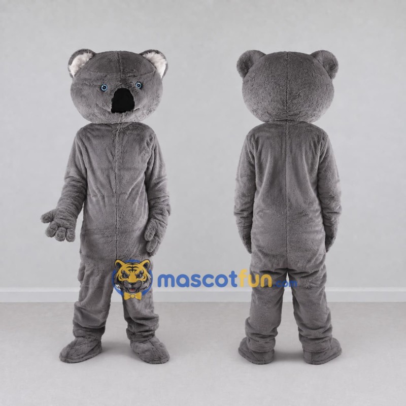 Custom Gray Koala Mascot Costume Adult Full Body Suit for Wildlife Events Custom Gray Koala Mascot Costume Adult Full Body Suit for Wildlife Events
