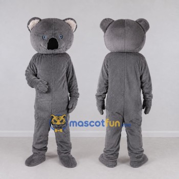 Custom Gray Koala Mascot Costume Adult Full Body Suit for Wildlife Events
