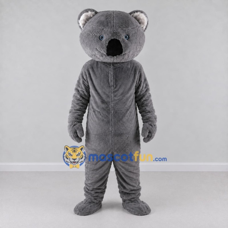 Custom Gray Koala Mascot Costume Adult Full Body Suit for Wildlife Events Custom Gray Koala Mascot Costume Adult Full Body Suit for Wildlife Events
