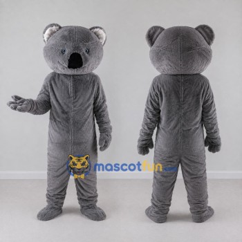 Custom Gray Koala Mascot Costume Adult Full Body Suit for Wildlife Events