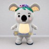 Custom Gray and Yellow Koala with a Flower Crown Mascot Costume Adult Full Body Suit for Garden Events Custom Gray and Yellow Koala with a Flower Crown Mascot Costume Adult Full Body Suit for Garden Events