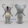 Custom Gray and Yellow Koala Character Mascot Costume Adult Full Body Suit for Community Events