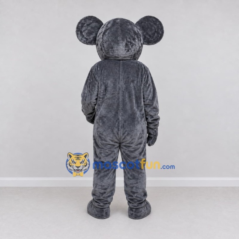 Custom Dark Gray and White Koala Character Mascot Costume Adult Full Body Suit for Wildlife Events