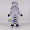 Custom Gray and White Ring-Tailed Lemur Mascot Costume Adult Full Body Suit for Wildlife Events Custom Gray and White Ring-Tailed Lemur Mascot Costume Adult Full Body Suit for Wildlife Events