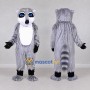 Custom Gray and White Ring-Tailed Lemur Mascot Costume Adult Full Body Suit for Wildlife Events