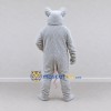 Custom Light Gray Mouse Mascot Costume Adult Full Body Suit for Community Events Custom Light Gray Mouse Mascot Costume Adult Full Body Suit for Community Events