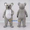 Custom Gray and White Koala Mascot Costume Adult Full Body Suit for Wildlife Events