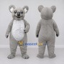 Custom Gray and White Koala Mascot Costume Adult Full Body Suit for Wildlife Events