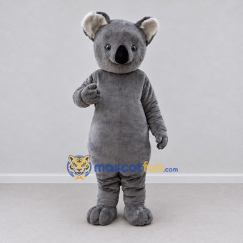 Custom Dark Gray Koala Mascot Costume Adult Full Body Suit for Wildlife Events