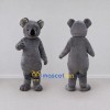 Custom Dark Gray Koala Mascot Costume Adult Full Body Suit for Wildlife Events