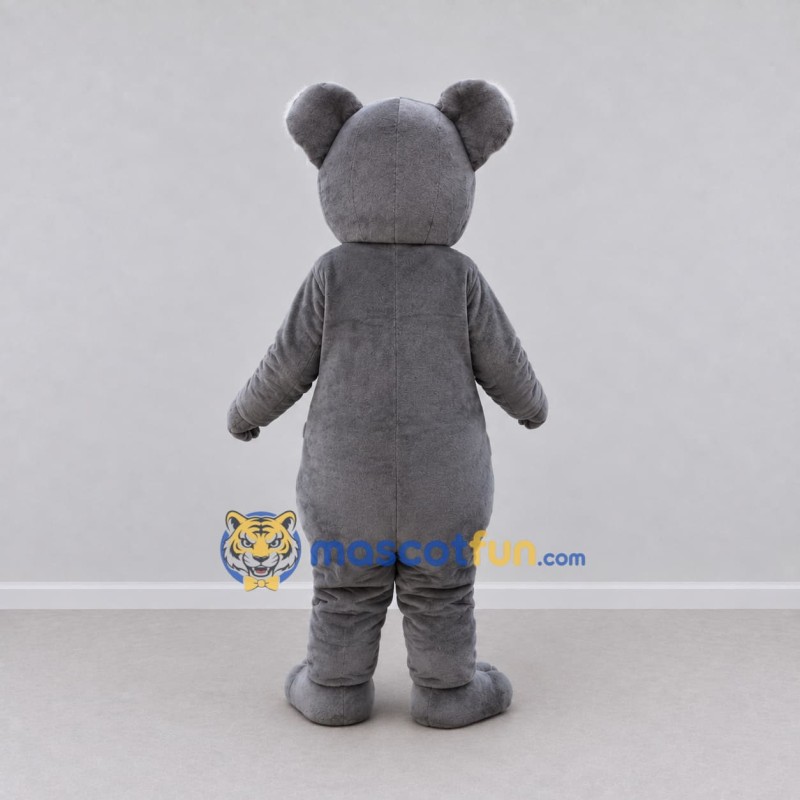 Custom Dark Gray Koala Mascot Costume Adult Full Body Suit for Wildlife Events