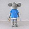 Custom Gray and Blue Koala in a T-Shirt Mascot Costume Adult Full Body Suit for School Events Custom Gray and Blue Koala in a T-Shirt Mascot Costume Adult Full Body Suit for School Events