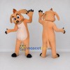 Custom Orange and Cream Dog Mascot Costume Adult Full Body Suit for Community Events Custom Orange and Cream Dog Mascot Costume Adult Full Body Suit for Community Events