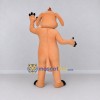 Custom Orange and Cream Dog Mascot Costume Adult Full Body Suit for Community Events Custom Orange and Cream Dog Mascot Costume Adult Full Body Suit for Community Events
