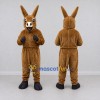 Custom Brown and Black Donkey Mascot Costume Adult Full Body Suit for Farm Events Custom Brown and Black Donkey Mascot Costume Adult Full Body Suit for Farm Events