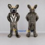 Custom Brown and Black Spotted Canine Character Mascot Costume Adult Full Body Suit for Wildlife Events