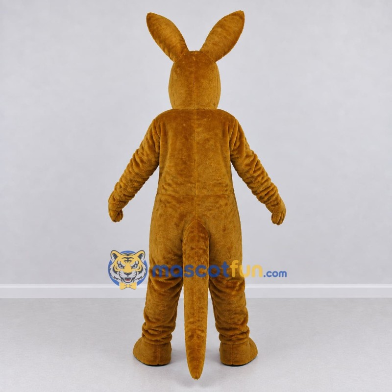 Custom Brown and White Kangaroo with a Joey Mascot Costume Adult Full Body Suit for Wildlife Events Custom Brown and White Kangaroo with a Joey Mascot Costume Adult Full Body Suit for Wildlife Events