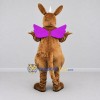 Custom Brown and Purple Winged Unicorn Kangaroo Mascot Costume Adult Full Body Suit for Theme Parties Custom Brown and Purple Winged Unicorn Kangaroo Mascot Costume Adult Full Body Suit for Theme Parties