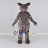 Custom Gray and White Dog Mascot Costume Adult Full Body Suit for Community Events