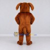 Custom Brown Dog Mascot Costume Adult Full Body Suit for Community Events