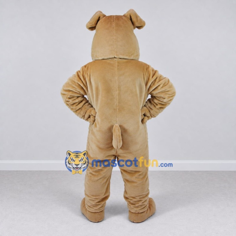 Custom Tan Scary Dog Mascot Costume Adult Full Body Suit for Theme Parties Custom Tan Scary Dog Mascot Costume Adult Full Body Suit for Theme Parties