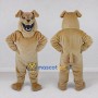 Custom Tan Scary Dog Mascot Costume Adult Full Body Suit for Theme Parties