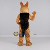 Custom Tan and Black German Shepherd Dog Mascot Costume Adult Full Body Suit for Sports Events