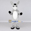 Custom Gray and White Donkey Mascot Costume Adult Full Body Suit for Farm Events