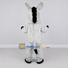 Custom Gray and White Donkey Mascot Costume Adult Full Body Suit for Farm Events