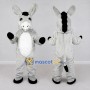 Custom Gray and White Donkey Mascot Costume Adult Full Body Suit for Farm Events
