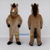 Custom Brown and Black Horse Mascot Costume Adult Full Body Suit for Farm Events