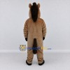 Custom Brown and Black Horse Mascot Costume Adult Full Body Suit for Farm Events
