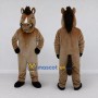 Custom Brown and Black Horse Mascot Costume Adult Full Body Suit for Farm Events