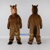 Custom Brown and Black Horse Mascot Costume Adult Full Body Suit for Farm Events Custom Brown and Black Horse Mascot Costume Adult Full Body Suit for Farm Events