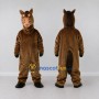 Custom Brown and Black Horse Mascot Costume Adult Full Body Suit for Farm Events