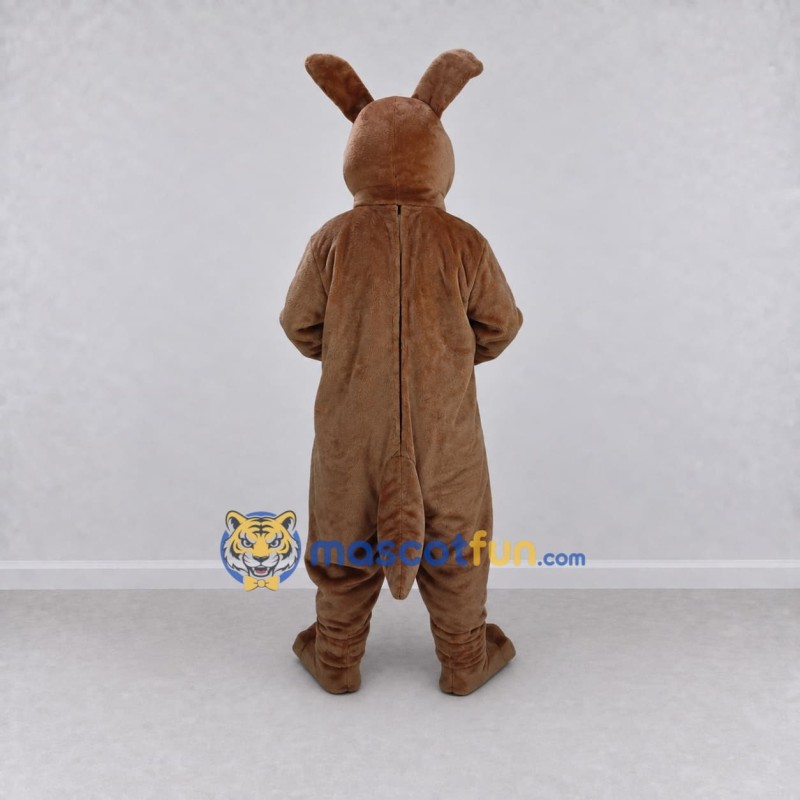 Custom Brown and Tan Kangaroo Mascot Costume Adult Full Body Suit for Wildlife Events Custom Brown and Tan Kangaroo Mascot Costume Adult Full Body Suit for Wildlife Events