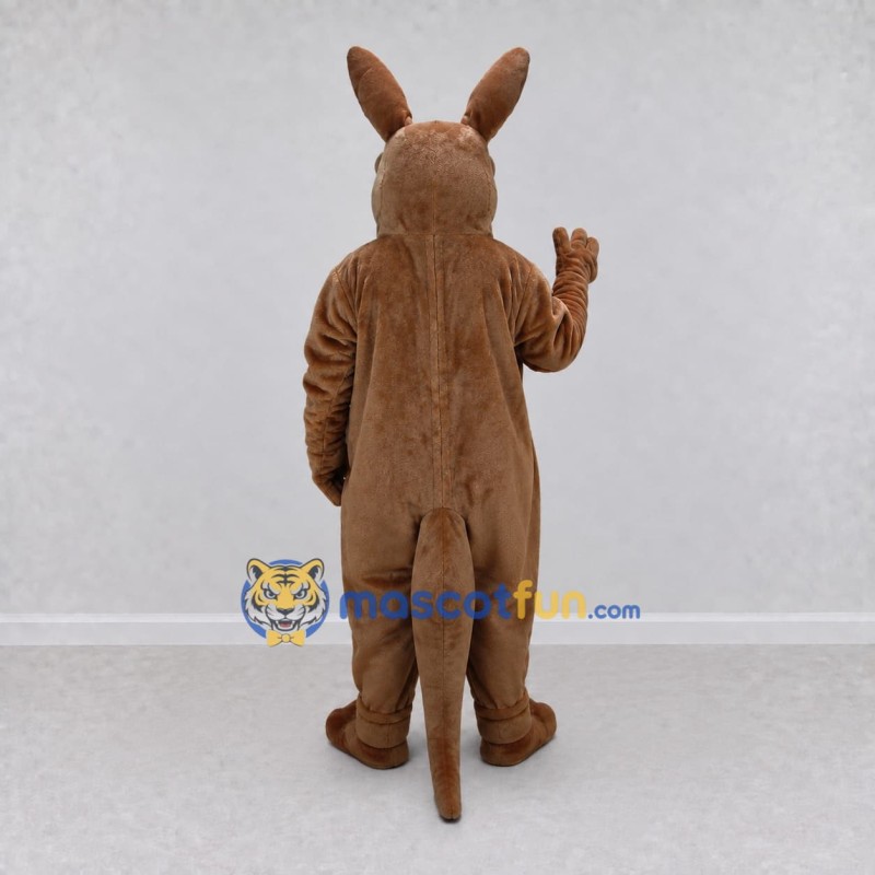Custom Brown and Tan Kangaroo Mascot Costume Adult Full Body Suit for Wildlife Events Custom Brown and Tan Kangaroo Mascot Costume Adult Full Body Suit for Wildlife Events