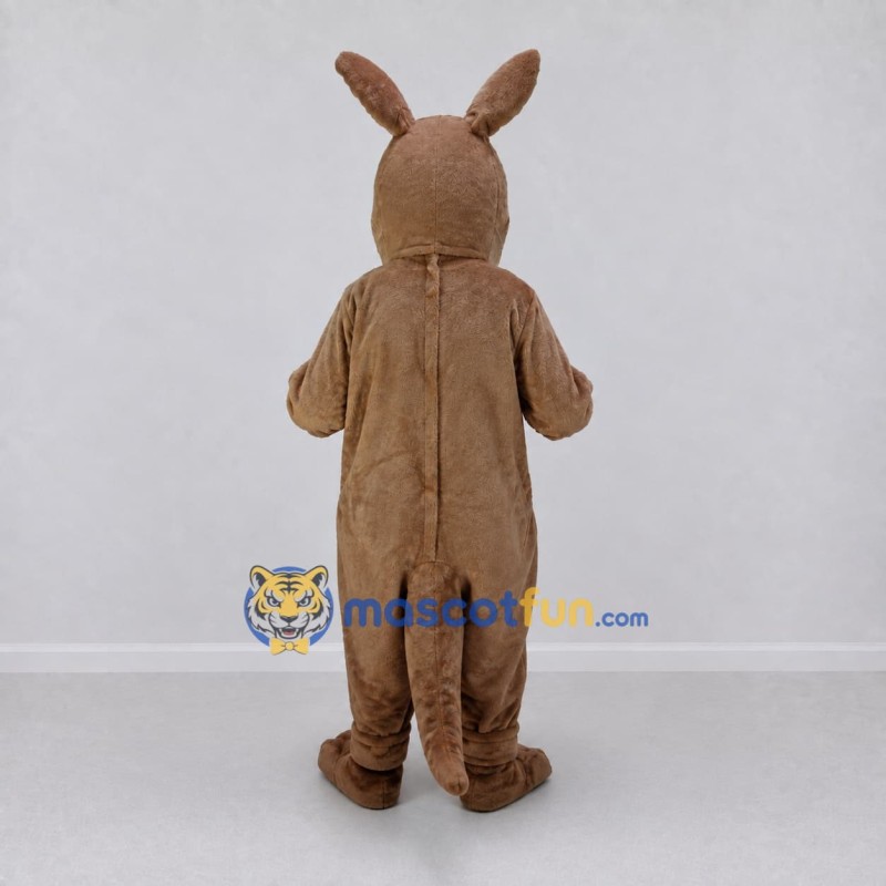 Custom Brown and Cream Kangaroo Mascot Costume Adult Full Body Suit for Wildlife Events Custom Brown and Cream Kangaroo Mascot Costume Adult Full Body Suit for Wildlife Events