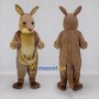 Custom Brown and Cream Kangaroo Mascot Costume Adult Full Body Suit for Wildlife Events