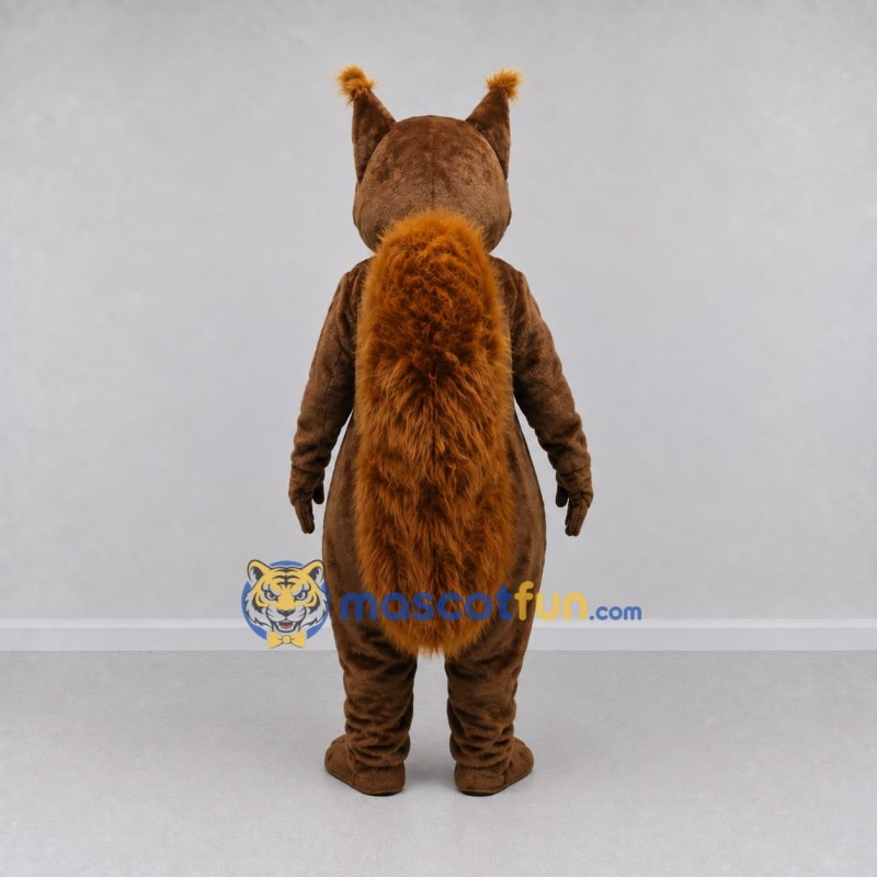 Custom Brown and White Squirrel Mascot Costume Adult Full Body Suit for Wildlife Events Custom Brown and White Squirrel Mascot Costume Adult Full Body Suit for Wildlife Events