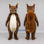 Custom Brown and White Squirrel Mascot Costume Adult Full Body Suit for Wildlife Events
