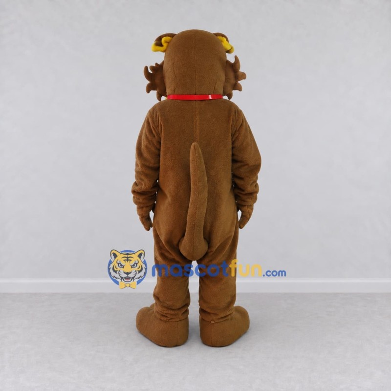 Custom Brown and Yellow Shaggy Dog Character Mascot Costume Adult Full Body Suit for Community Events Custom Brown and Yellow Shaggy Dog Character Mascot Costume Adult Full Body Suit for Community Events
