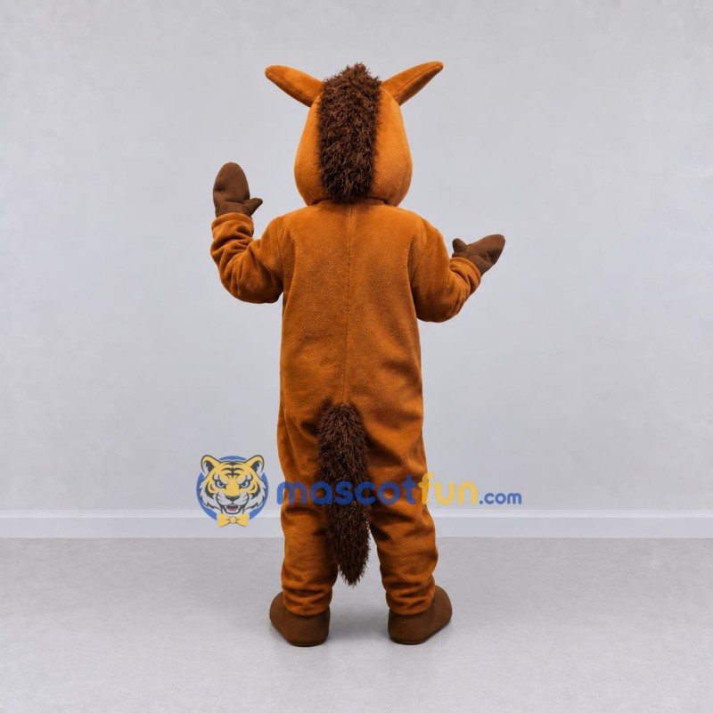 Custom Brown Horse Mascot Costume Adult Full Body Suit for Farm Events Custom Brown Horse Mascot Costume Adult Full Body Suit for Farm Events