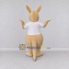 Custom Cream and White Kangaroo with a Joey in a T-Shirt Mascot Costume Adult Full Body Suit for Wildlife Events Custom Cream and White Kangaroo with a Joey in a T-Shirt Mascot Costume Adult Full Body Suit for Wildlife Events