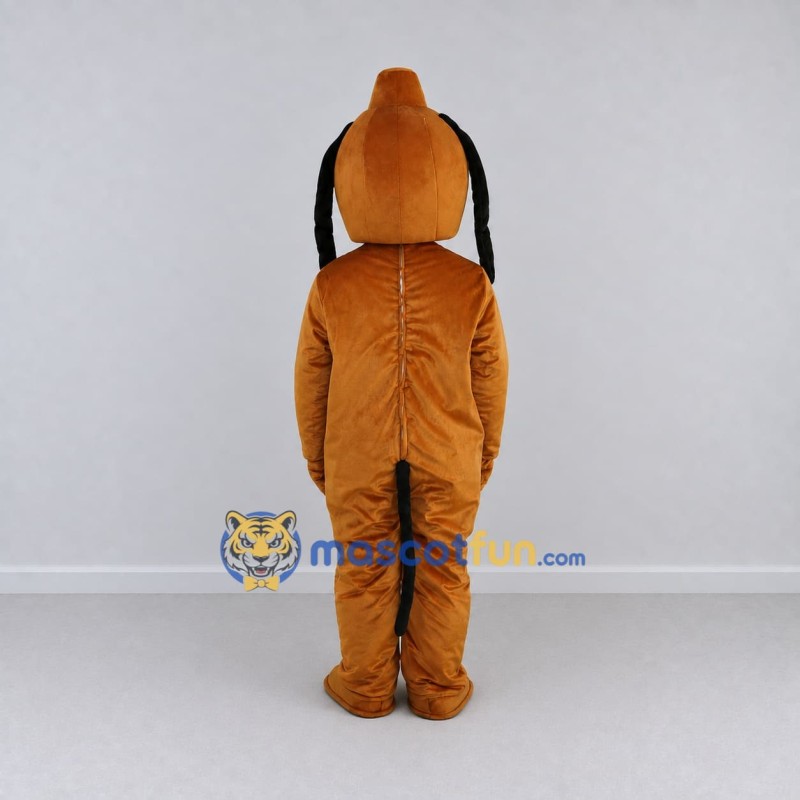 Custom Brown and Black Dog Mascot Costume Adult Full Body Suit for Community Events Custom Brown and Black Dog Mascot Costume Adult Full Body Suit for Community Events