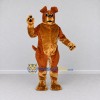 Custom Brown and Tan Dog Mascot Costume Adult Full Body Suit for Community Events Custom Brown and Tan Dog Mascot Costume Adult Full Body Suit for Community Events