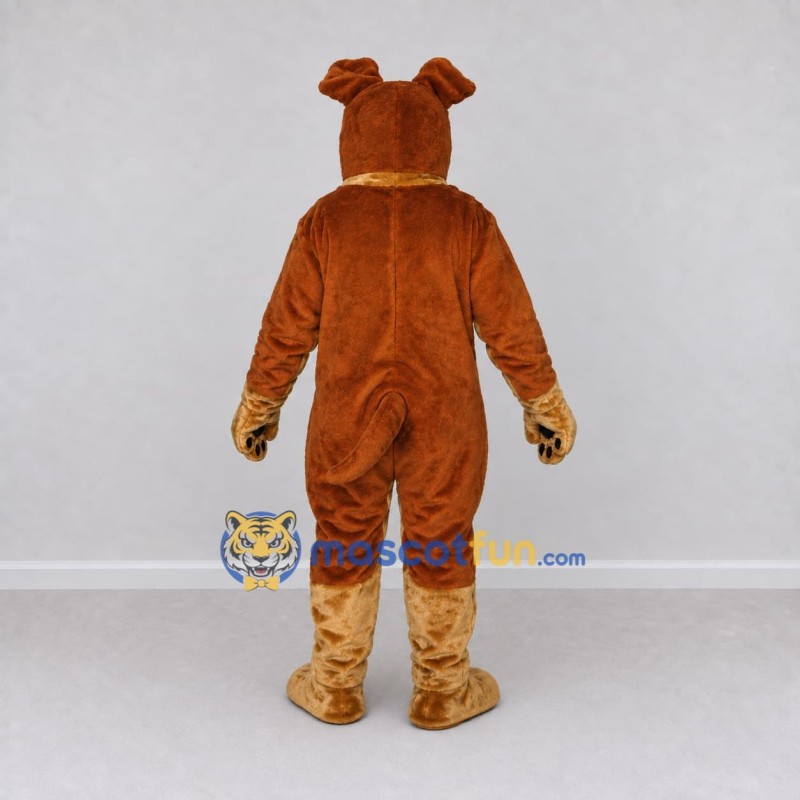 Custom Brown and Tan Dog Mascot Costume Adult Full Body Suit for Community Events Custom Brown and Tan Dog Mascot Costume Adult Full Body Suit for Community Events