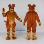Custom Brown and Tan Dog Mascot Costume Adult Full Body Suit for Community Events