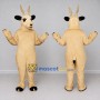 Custom Cream and Black Antelope Character Mascot Costume Adult Full Body Suit for Wildlife Events